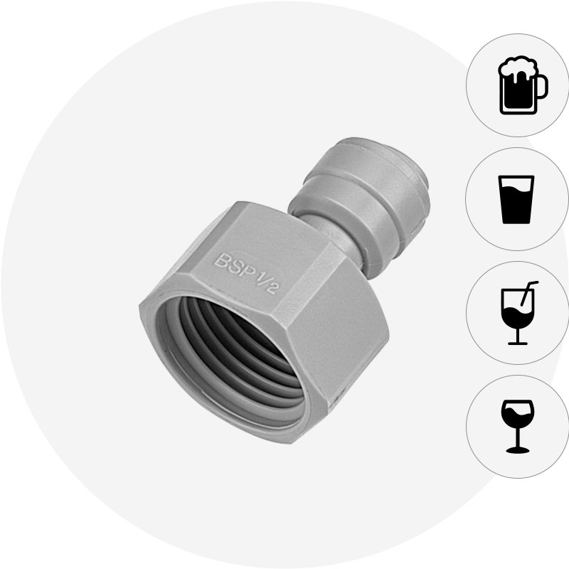 Female Adapter BSP(P) Thread (Flat Type)