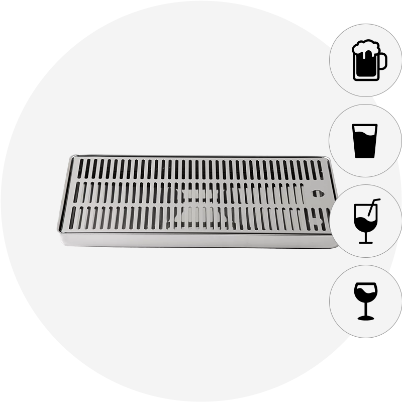 Drip tray without glass rinser​-icon