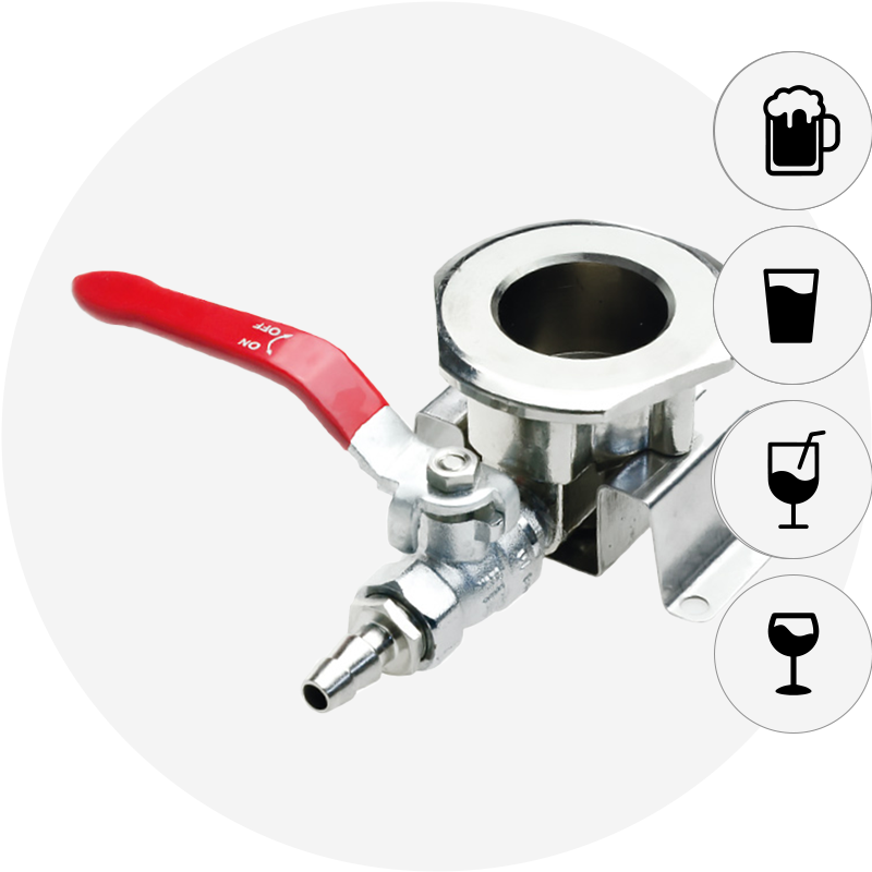 Sanitizing adapter KeyKeg